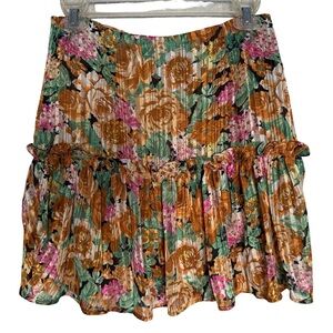 Nasty Gal Multicolor Floral Mini Skirt